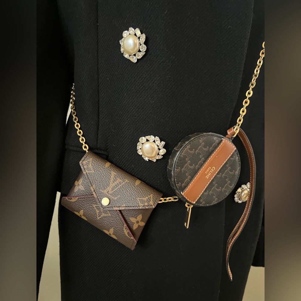 Celine and Louis Vuitton set.